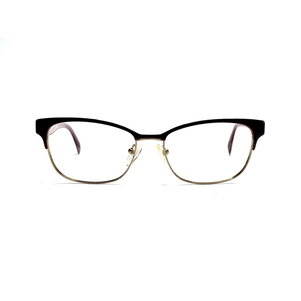 Prada Red Gold Cat Eye Club Master Glasses Italy VPR65R UAN-1O1 53 16 140